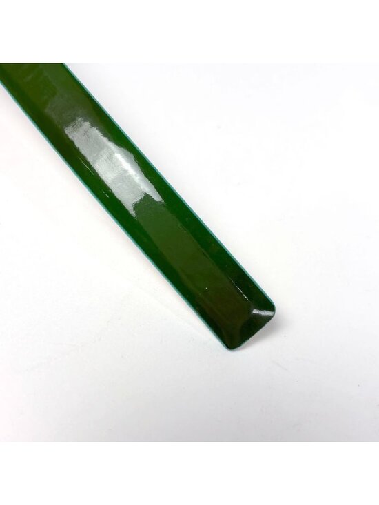 Chanel Camellia Belt CC Logo Patent Leather Green